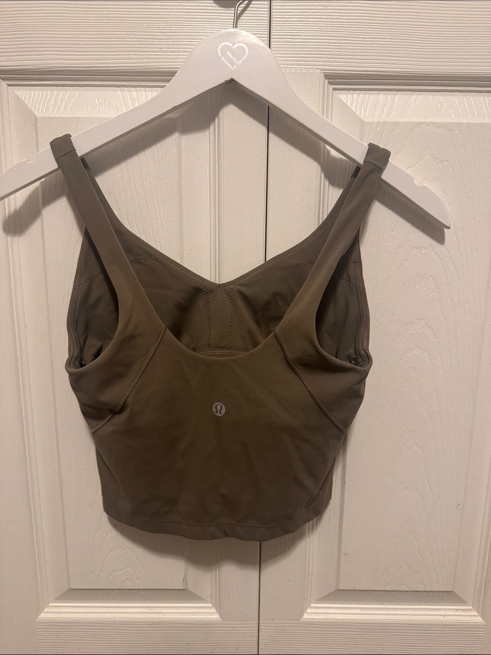 lululemon athletica Olive Scoop-Neck Longline Sports Bra